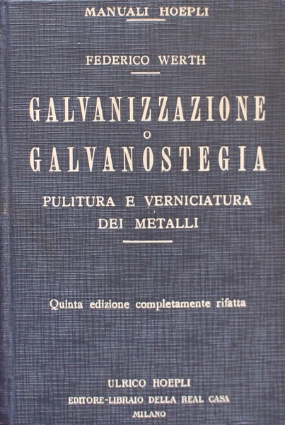 Galvanizzazione o galvanostenia. Pulitura e verniciatura dei metalli