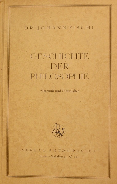 Geschichte der Philosophie. Altertum und Mittelalter