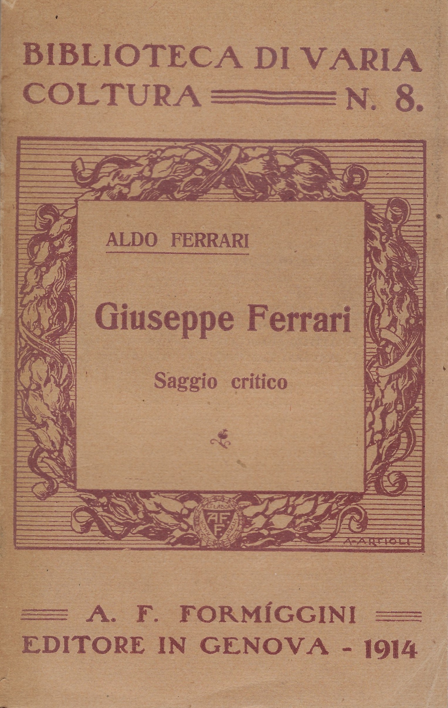 Giuseppe Ferrari, saggio critico