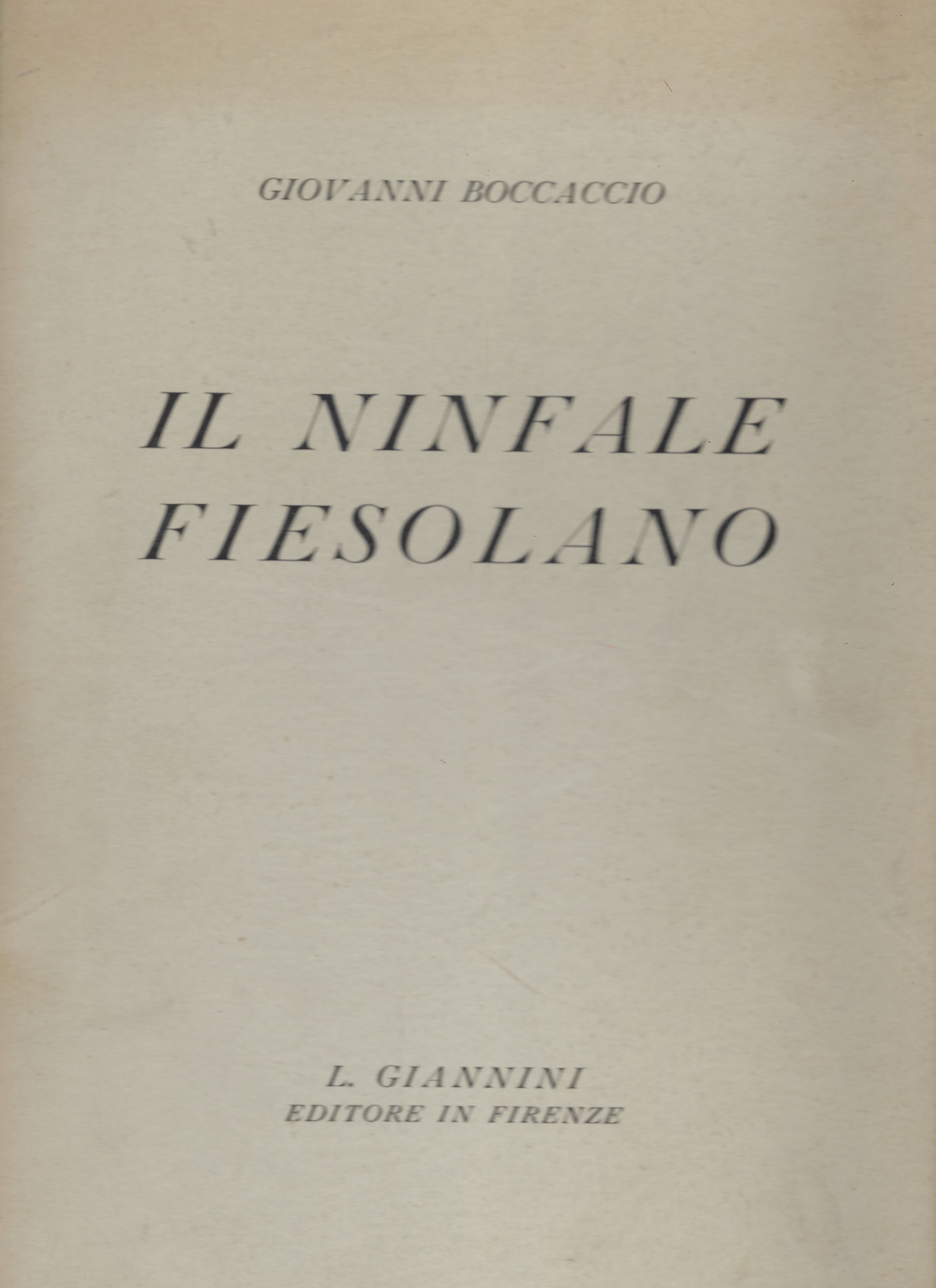 Il ninfale fiesolano