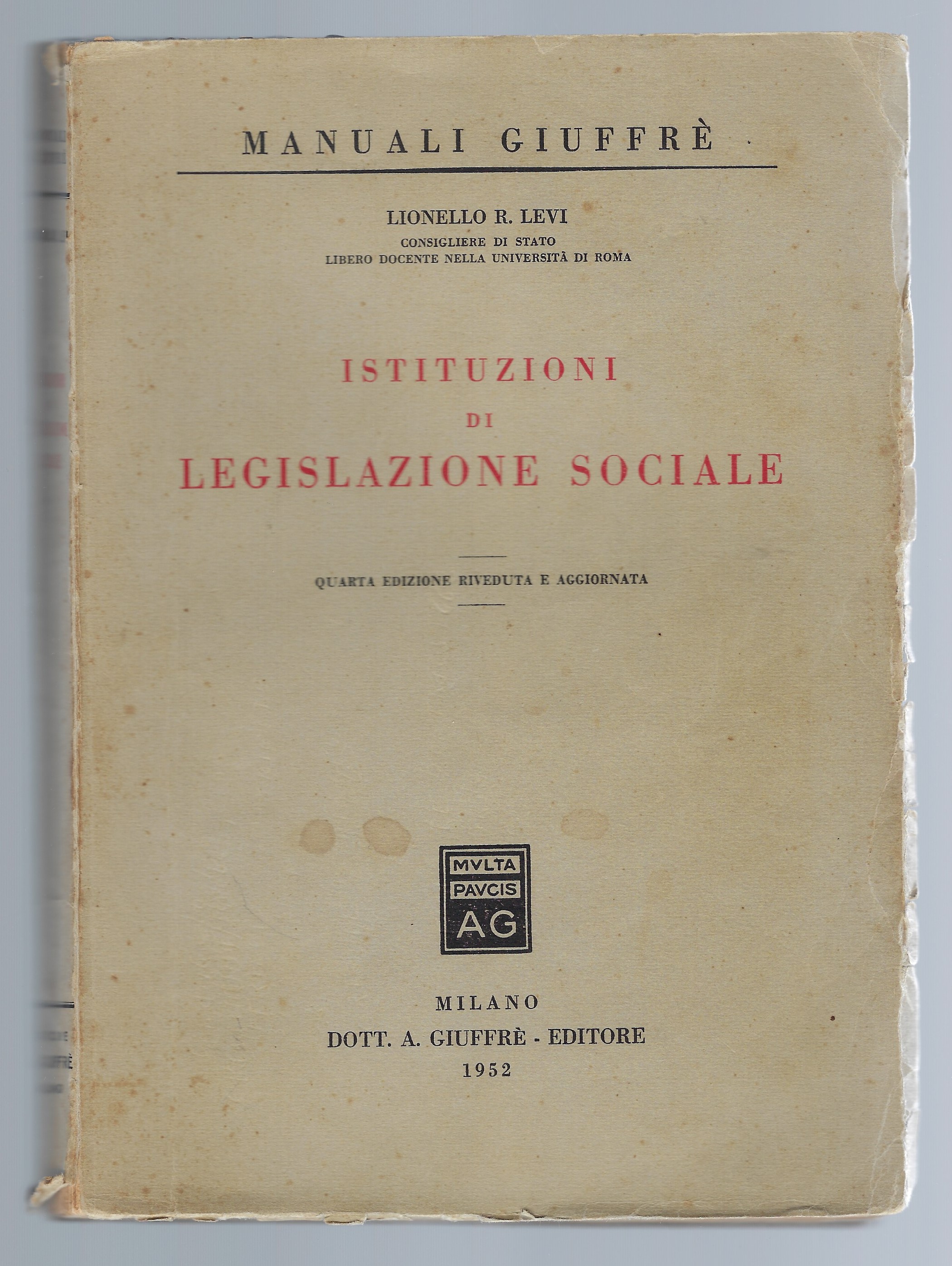 Istituzioni di Legislazione sociale