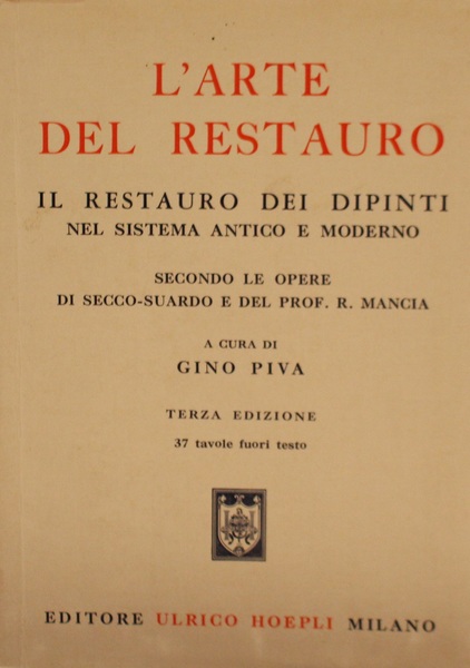 L'arte del restauro - Il restauro dei dipinti nel sistem …