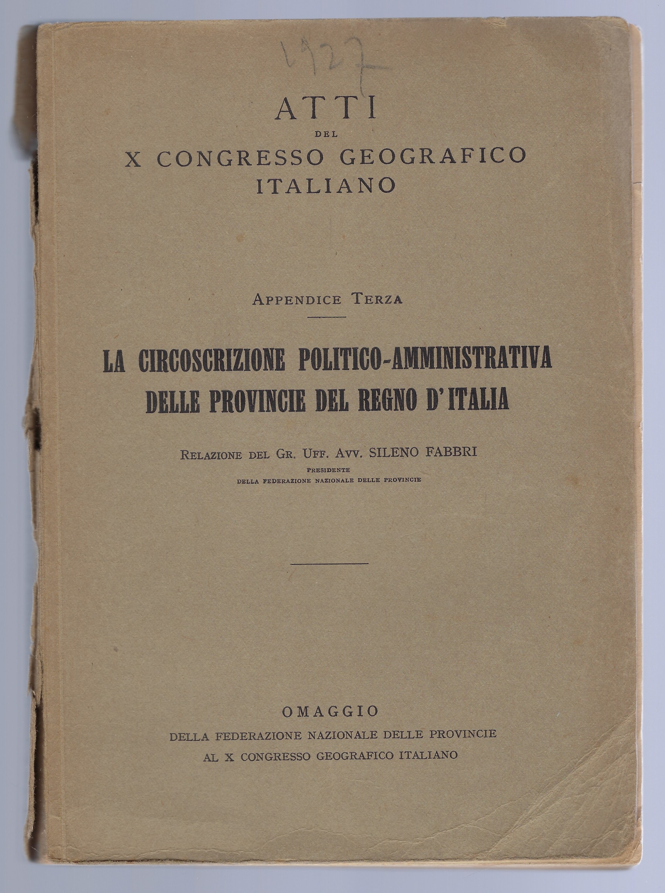 La circoscrizione politico-amministrativa delle provincie del Regno d'Italia