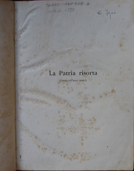 La Patria risorta (Cinquant'anni dopo)