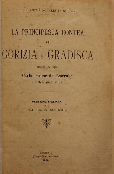 La principesca Contea di Gorizia e Gradisca