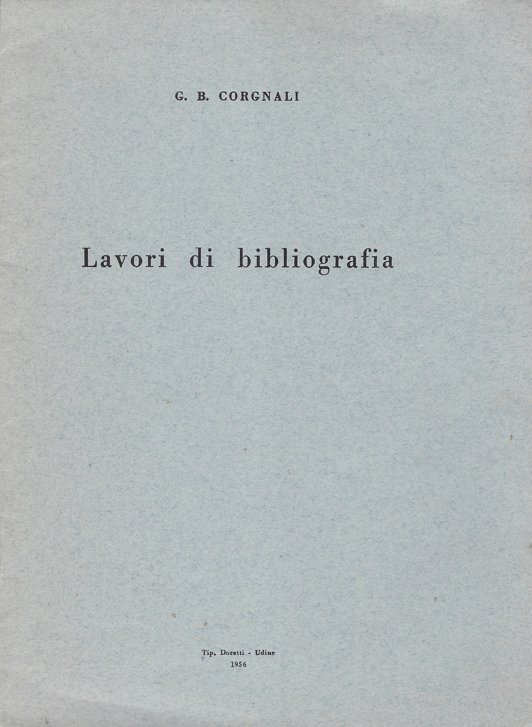 Lavori di bibliografia