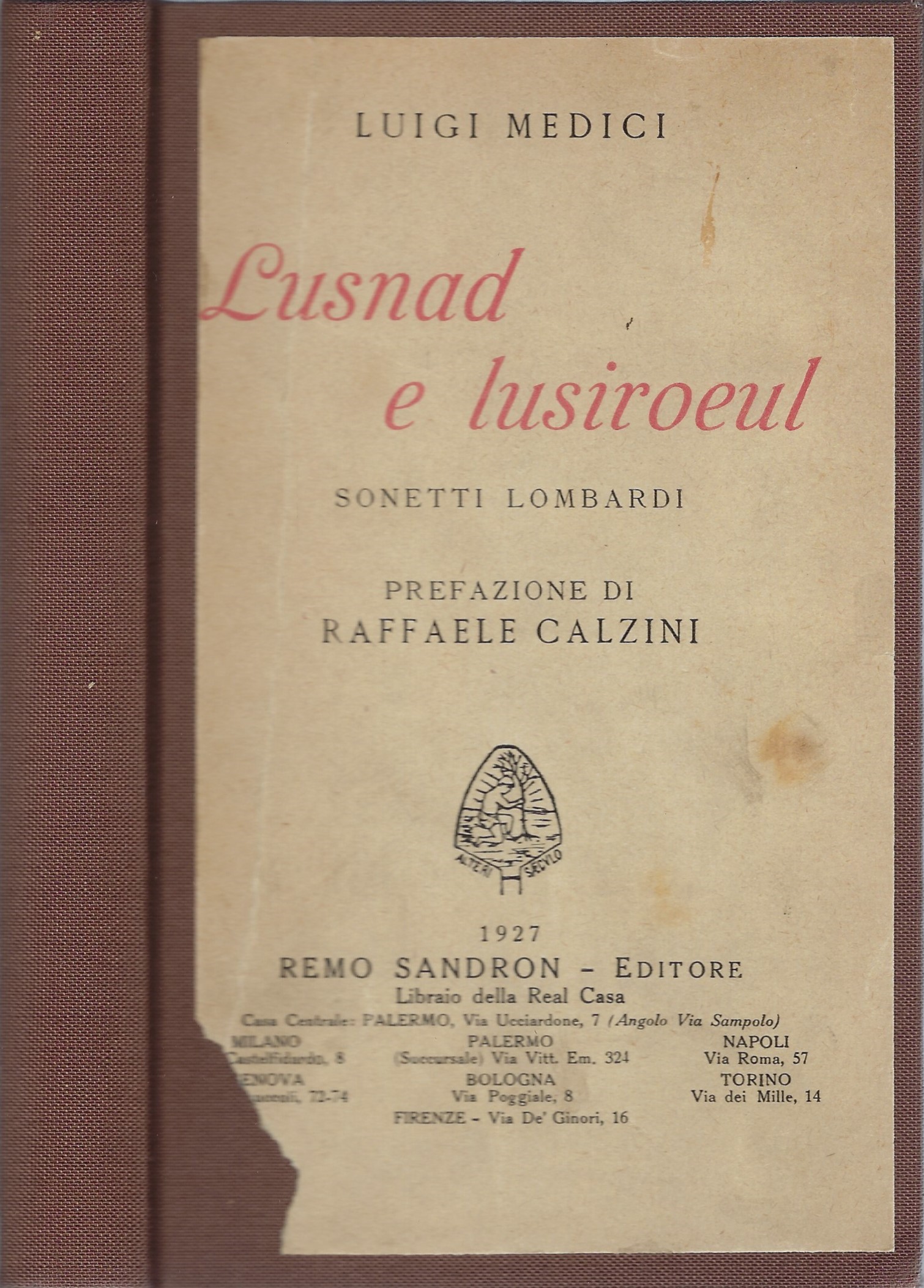 Lusnad e lusiroeul: sonetti lombardi