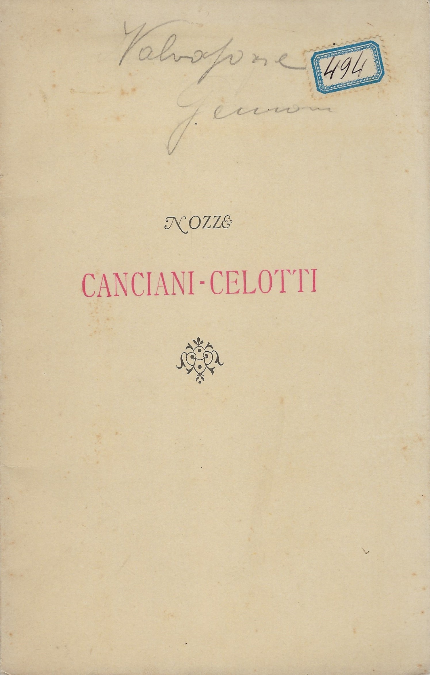 Nozze Canciani-Celotti