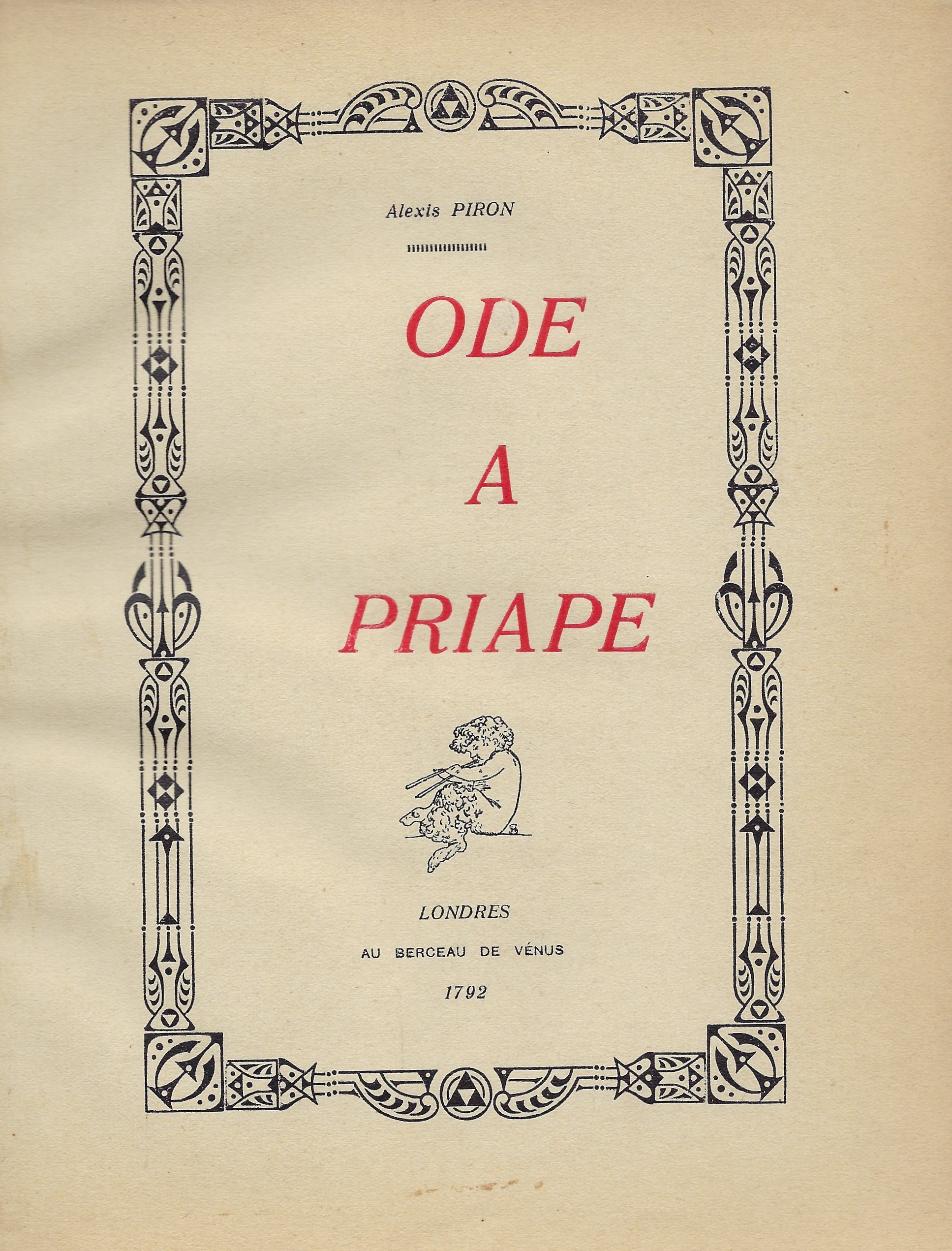 Ode a Priape