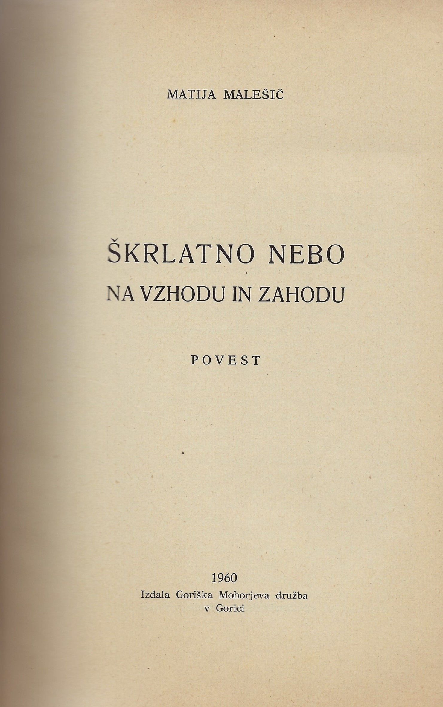 Skrlatno nebo na vzhodu in zahodu