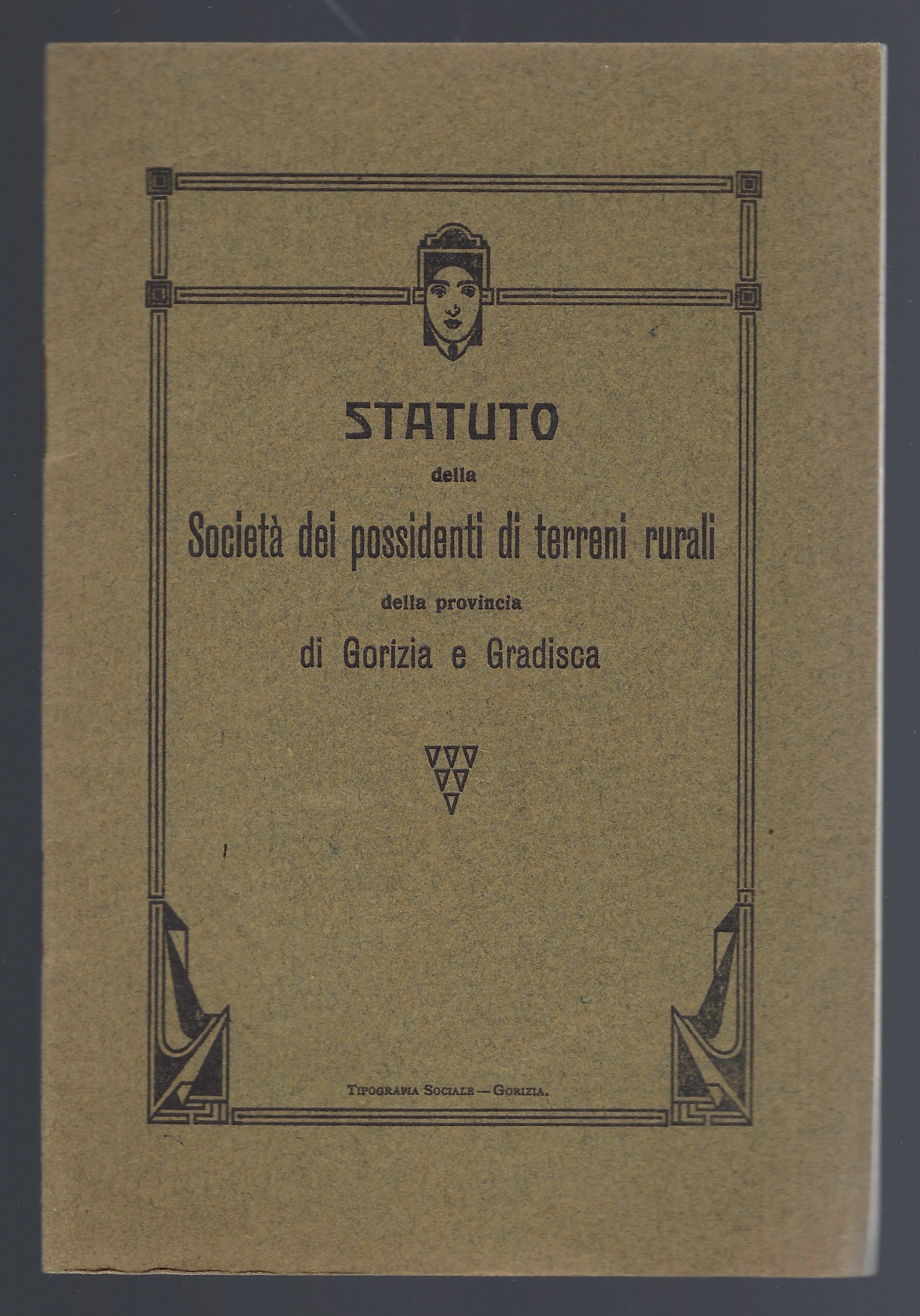 Statuto della società dei possidenti di terreni rurali