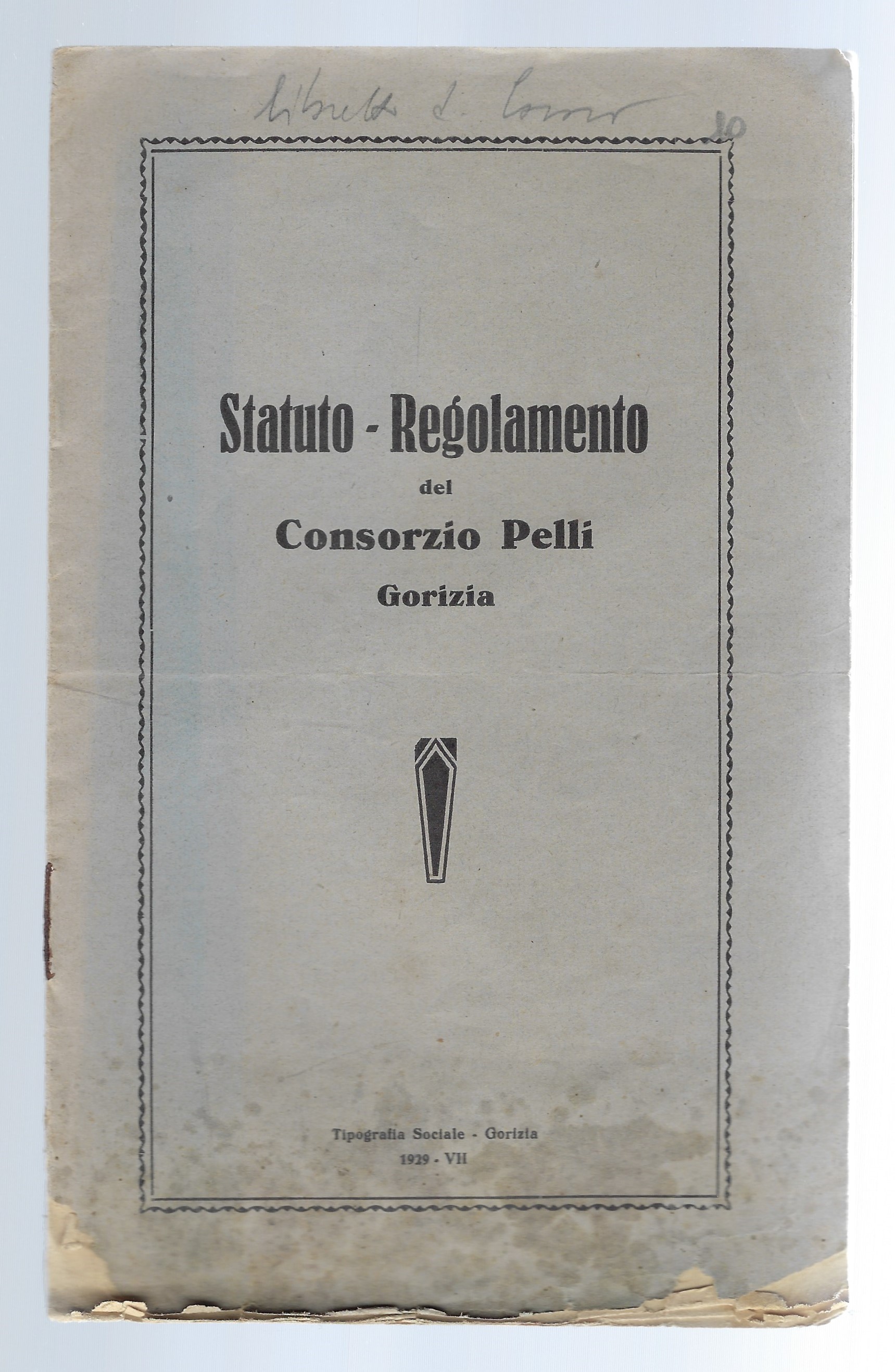 Statuto-Regolamento del consorzio pelli
