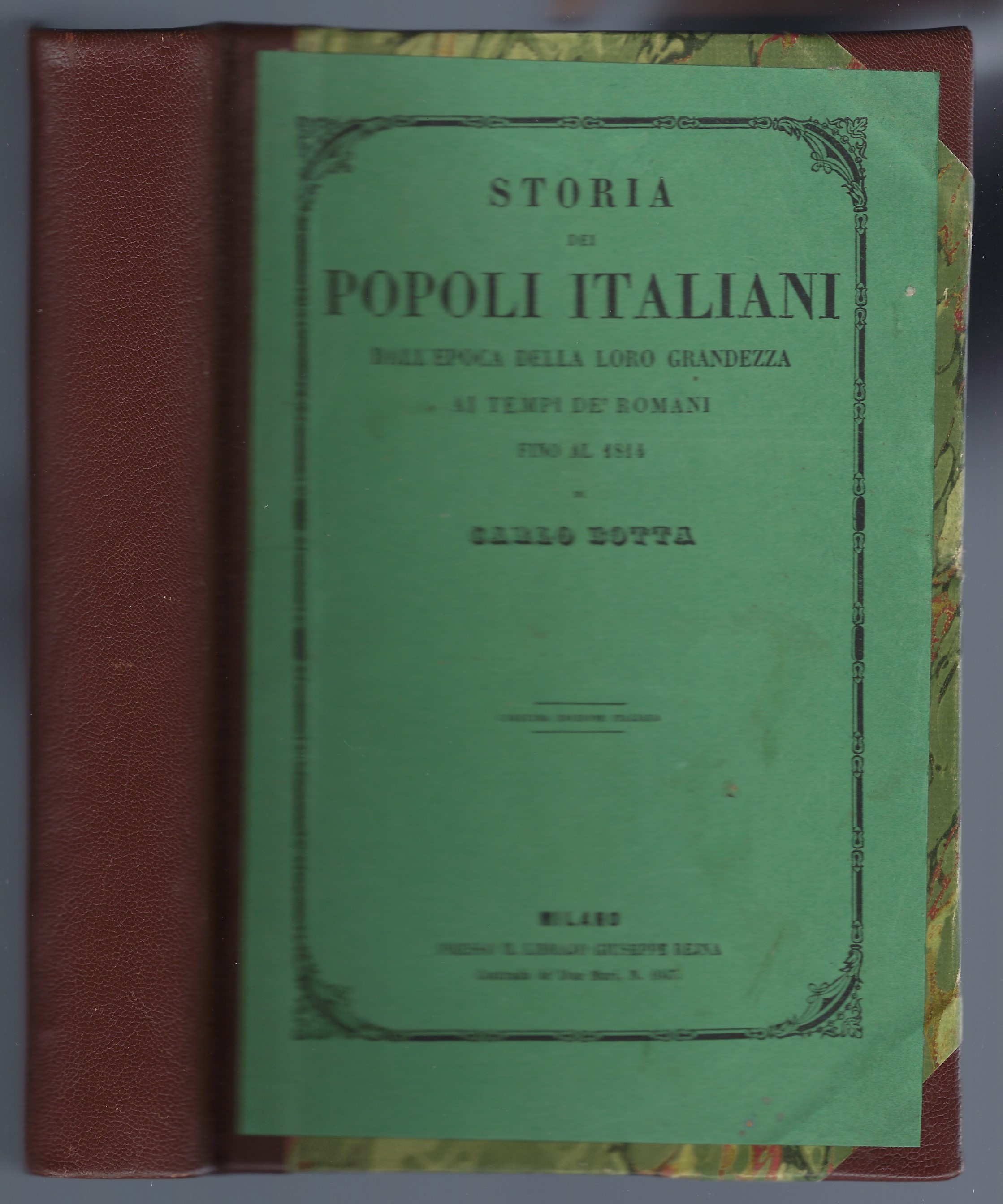 Storia dei Popoli italiani dall'epoca della loro grandezza ai tempi …