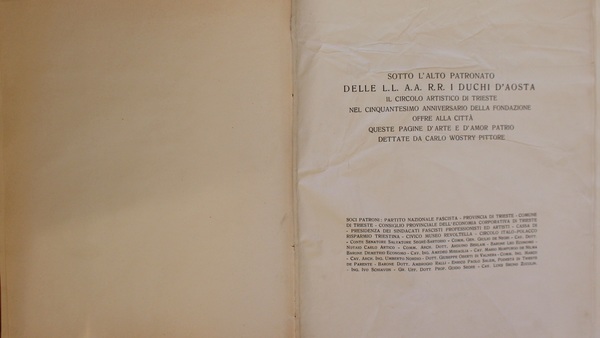 Storia del Circolo artistico di Trieste. Pubblicata sotto gli auspici …