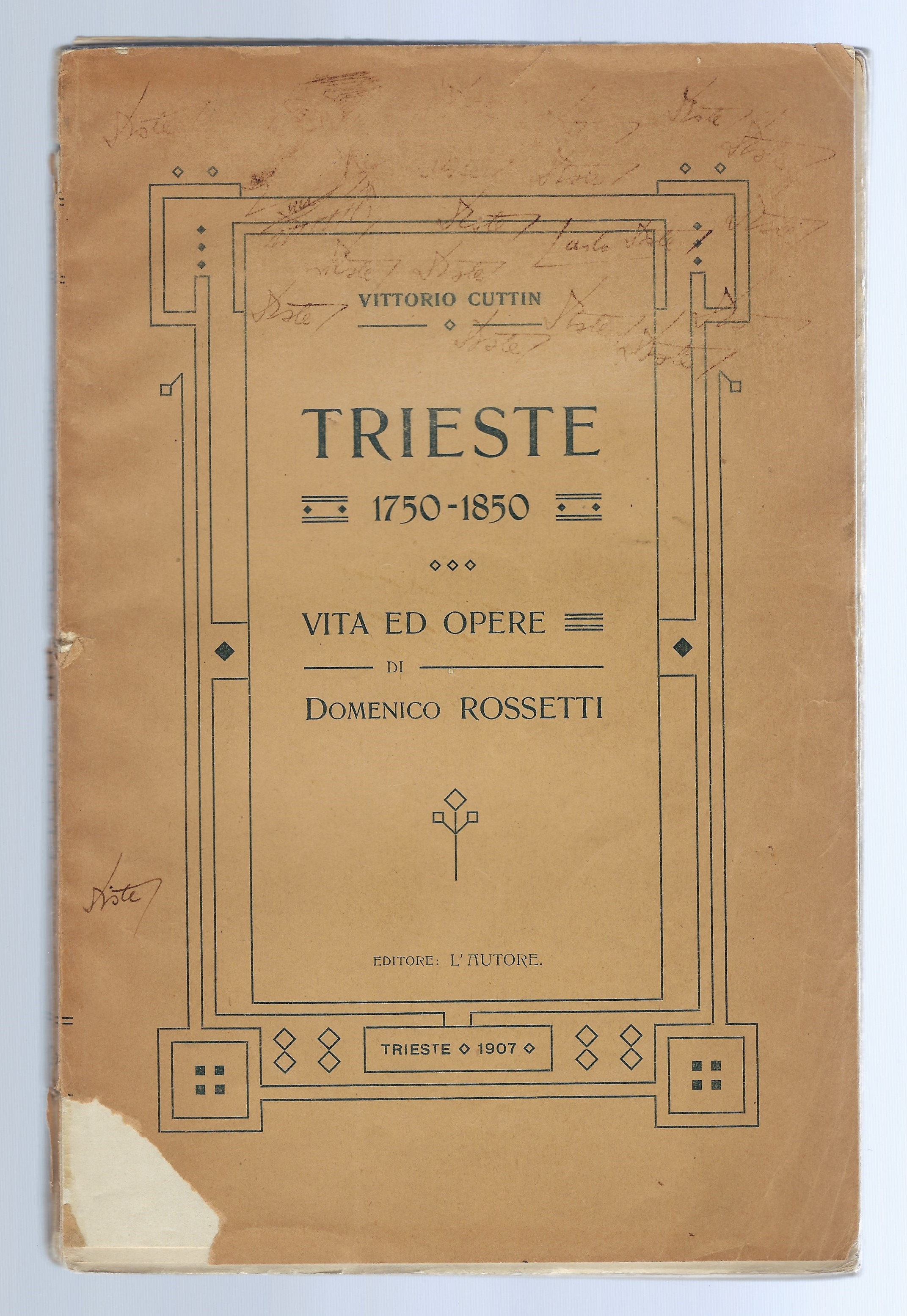 Trieste 1750-1850 Vita ed opere di Domenico Rossetti