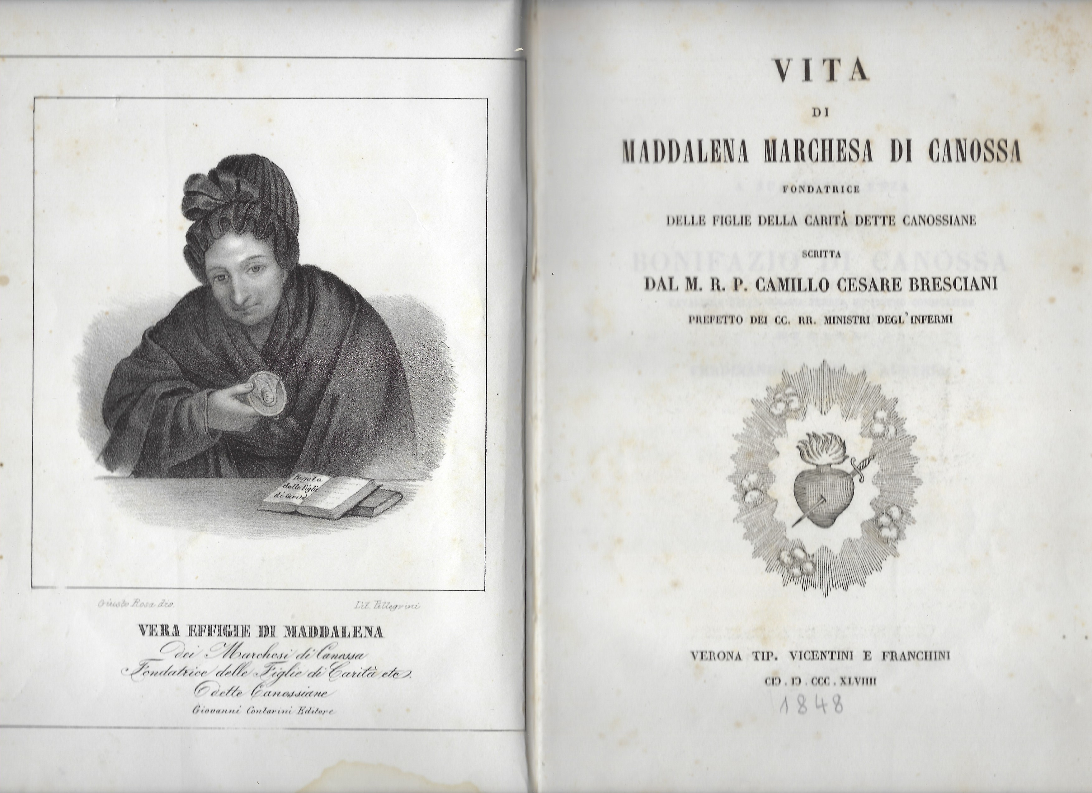 Vita di Maddalena Marchesa di Canossa, fondatrice delle Figlie della …