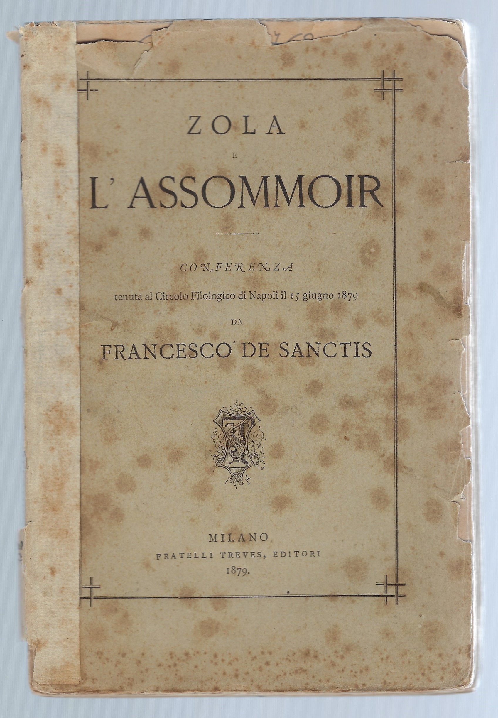 Zola e l'assommoir. Conferenza tenuta al Circolo filologico di Napoli …