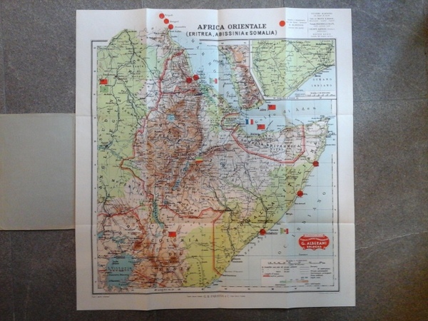 Africa orientale. Eritrea, Abissinia, Somalia e paesi limitrofi. Carta geografica …