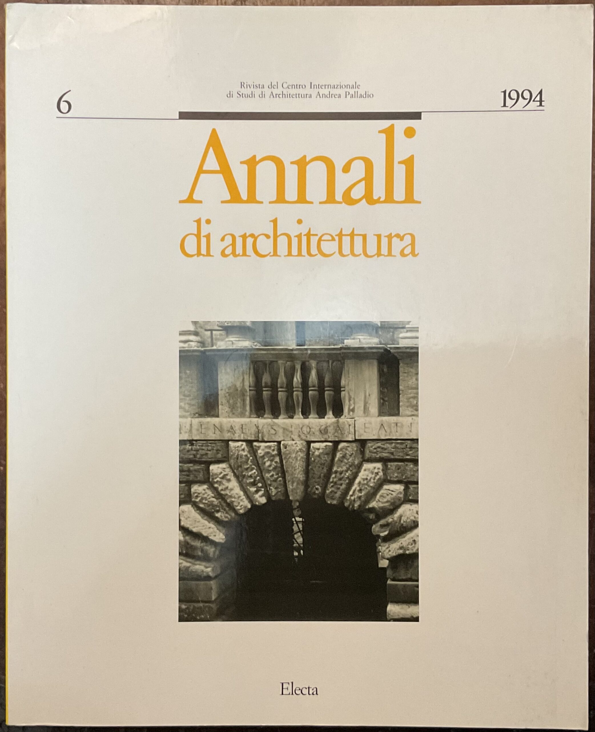 Annali di architettura 6 1994