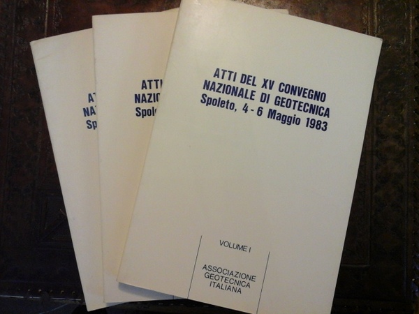 Atti del xv Convegno nazionale di Geotecnica. Spoleto, 4-6 maggio …