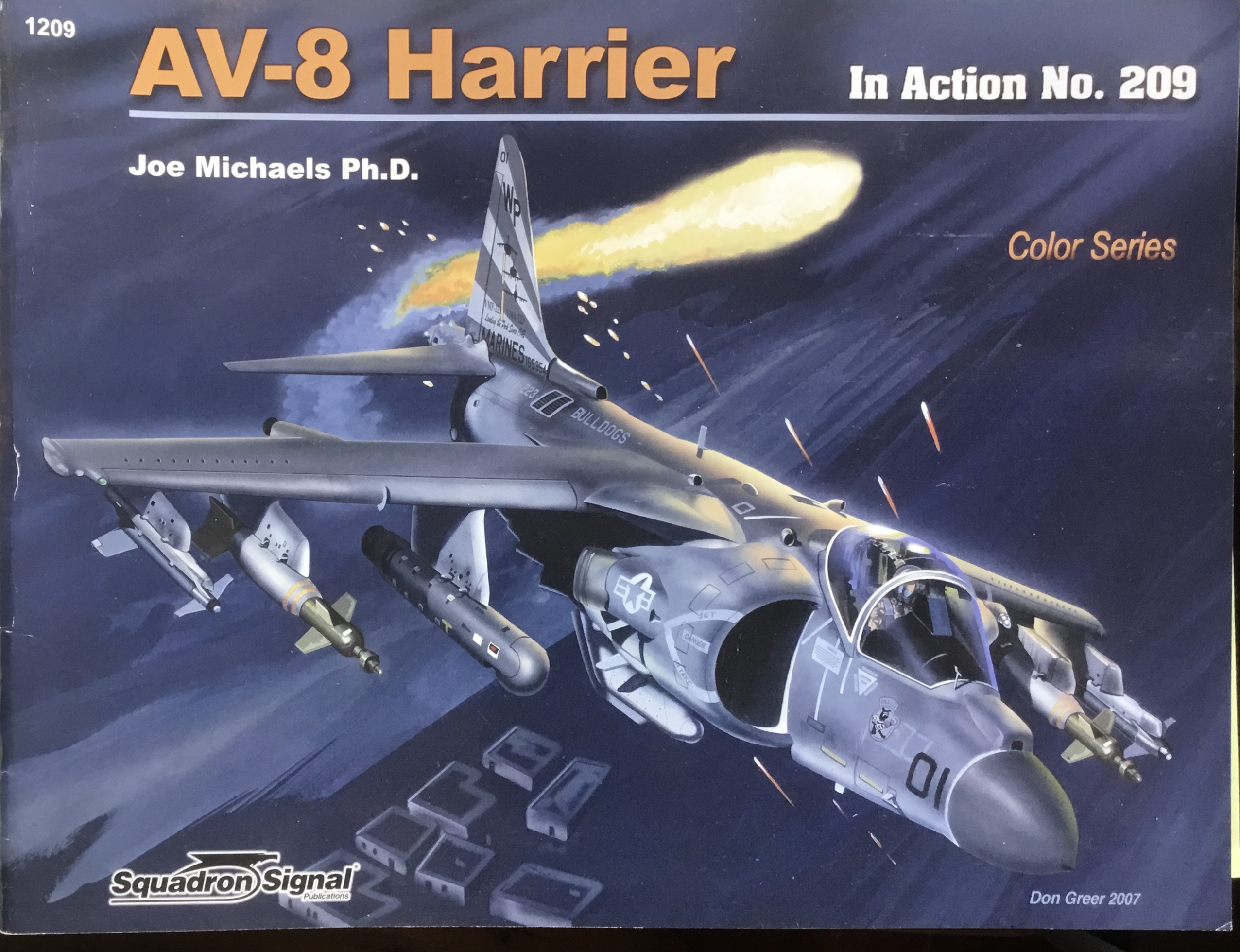 Av-8 Harrier. In Action No. 209. Color Series