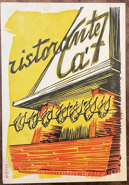 Bassano del Grappa, Ristorante CA' 7 Cartolina