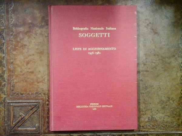 Bibliografia nazionale italiana. Soggetti. Liste di aggiornamento 1956 - 1980