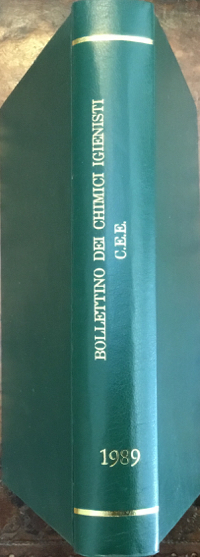 Bollettino dei Chimici igienisti. Rivista scientifica. Parte legislativa C.E.E. Anno …