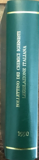 Bollettino dei Chimici igienisti. Rivista scientifica. Parte legislativa, Repubblica Italiana. …