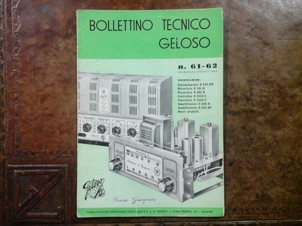 Bollettino tecnico Geloso num. 61-62. Estate 1955