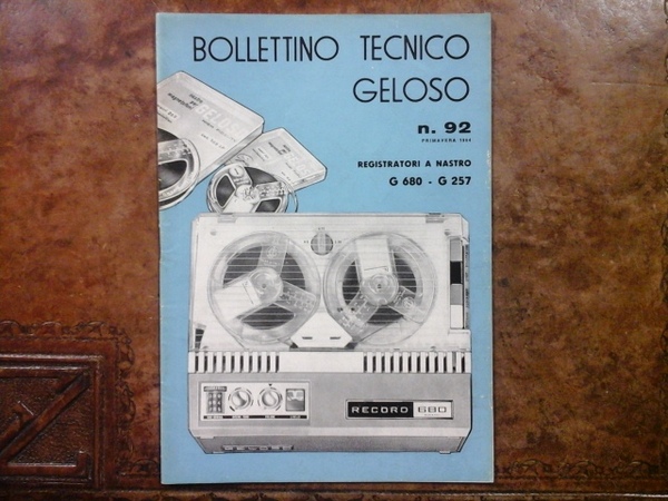 Bollettino tecnico Geloso num. 92. Primavera 1964