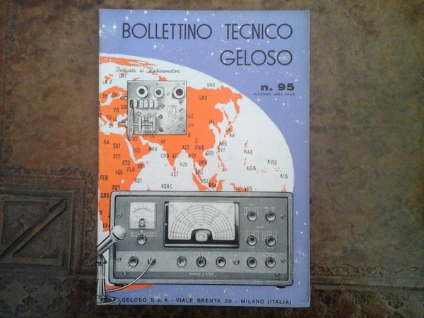 Bollettino tecnico Geloso num. 95. Inverno 1964-65. Dedicato ai Radioamatori