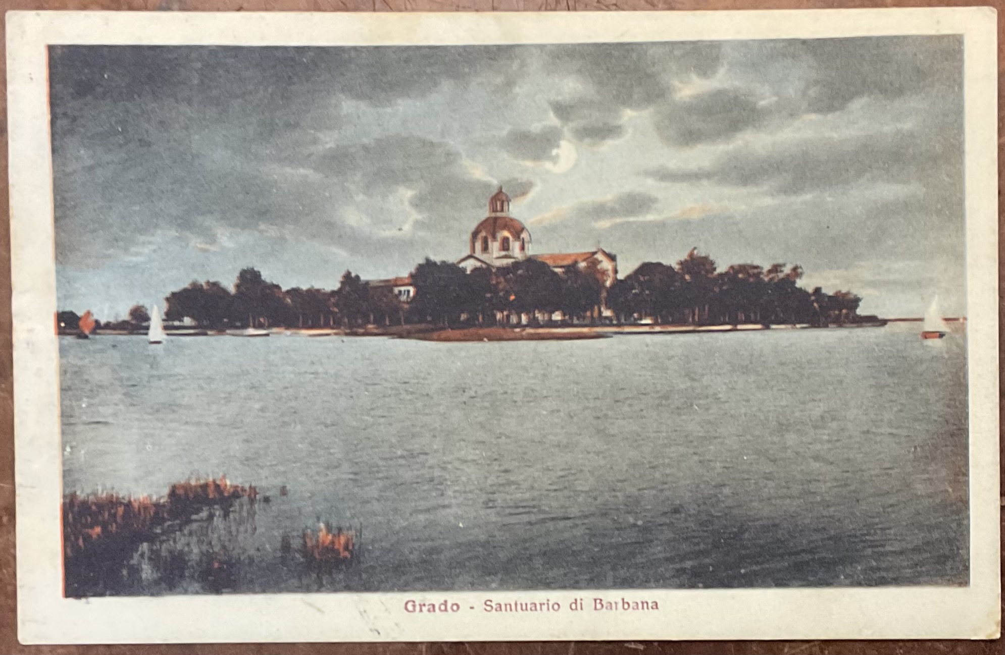 Cartolina Grado - Santuario di Barbana SENZA CAMPANILE