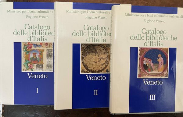 Catalogo delle biblioteche d’Italia Veneto 3 vol.