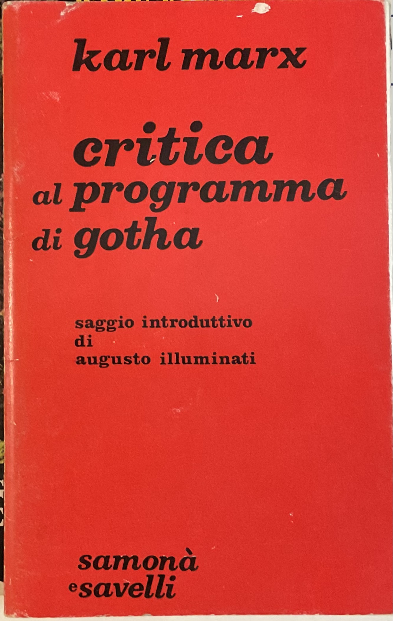 Critica al programma di Gotha.