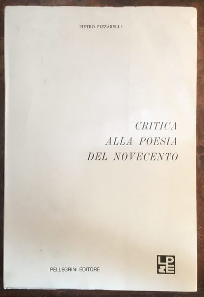 Critica alla poesia del Novecento