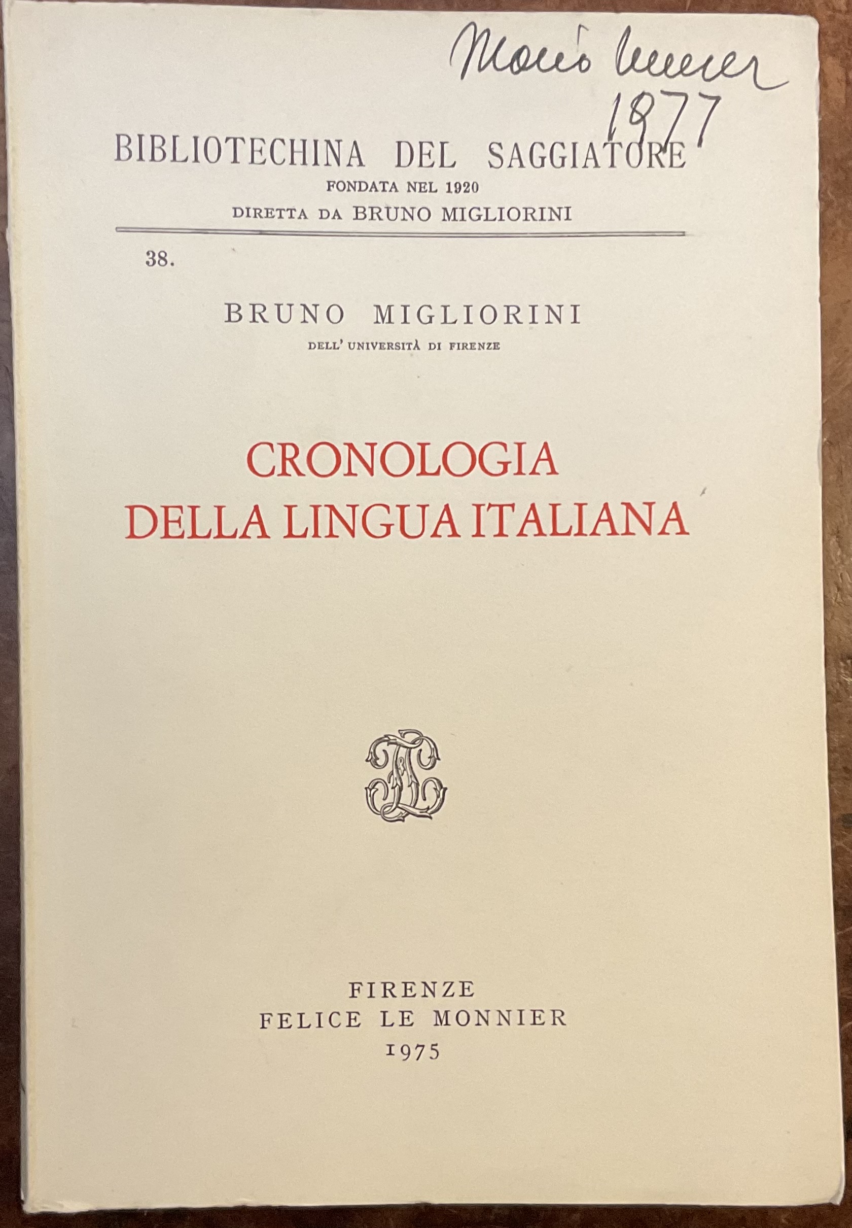 Cronologia della lingua italiana