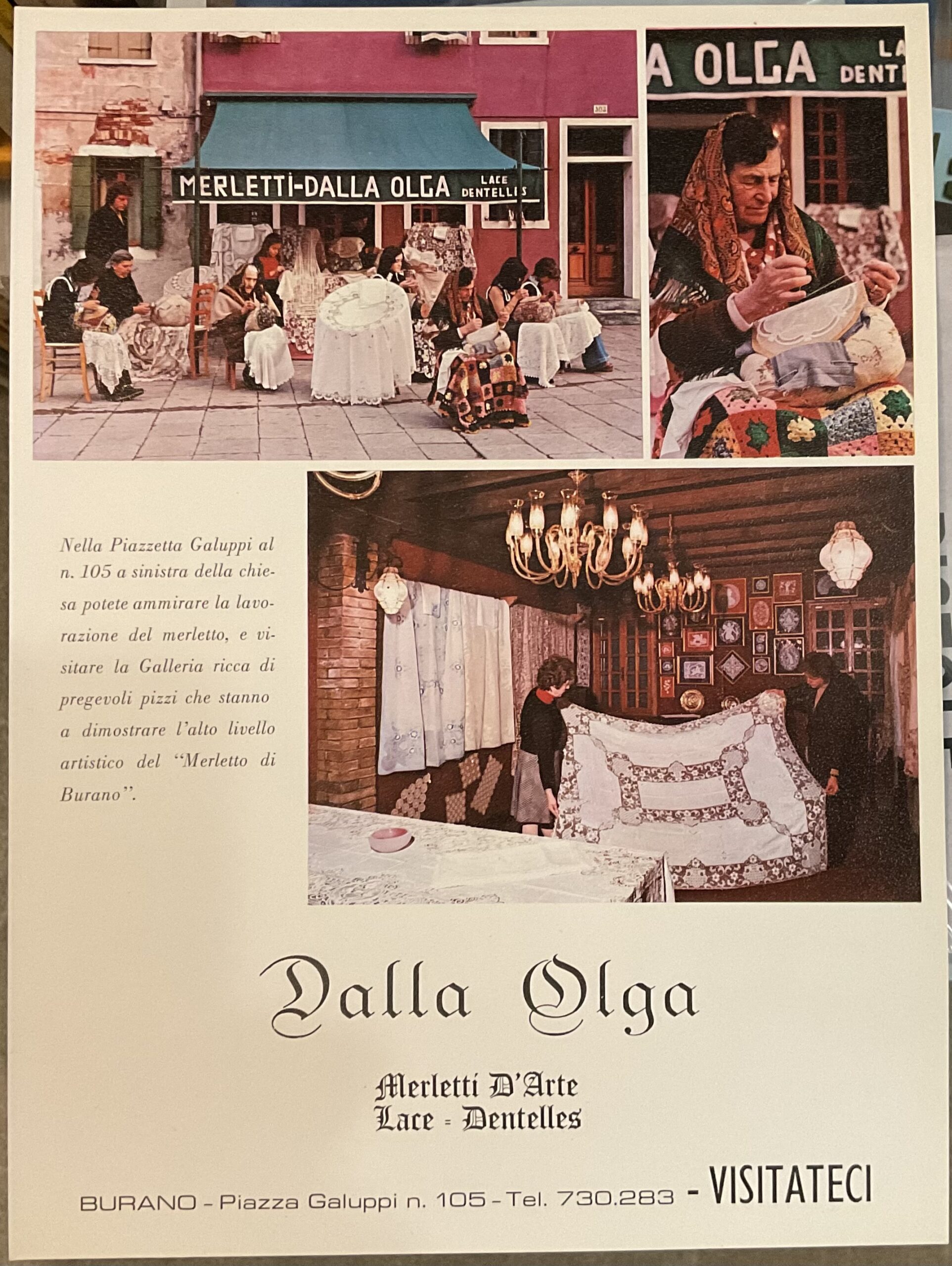 Dalla Olga Merletti d’arte, Burano