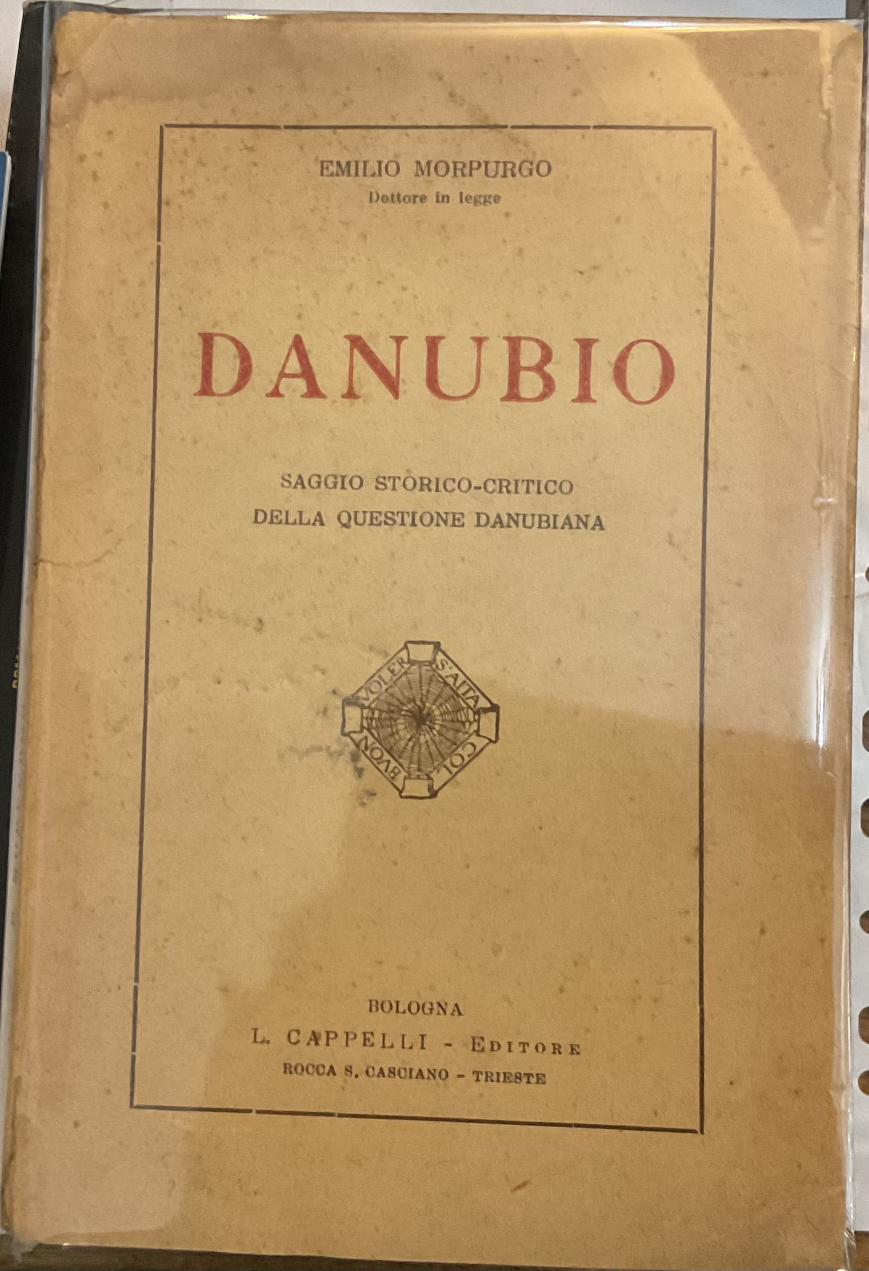 Danubio. saggio storico-critico della questione danubiana