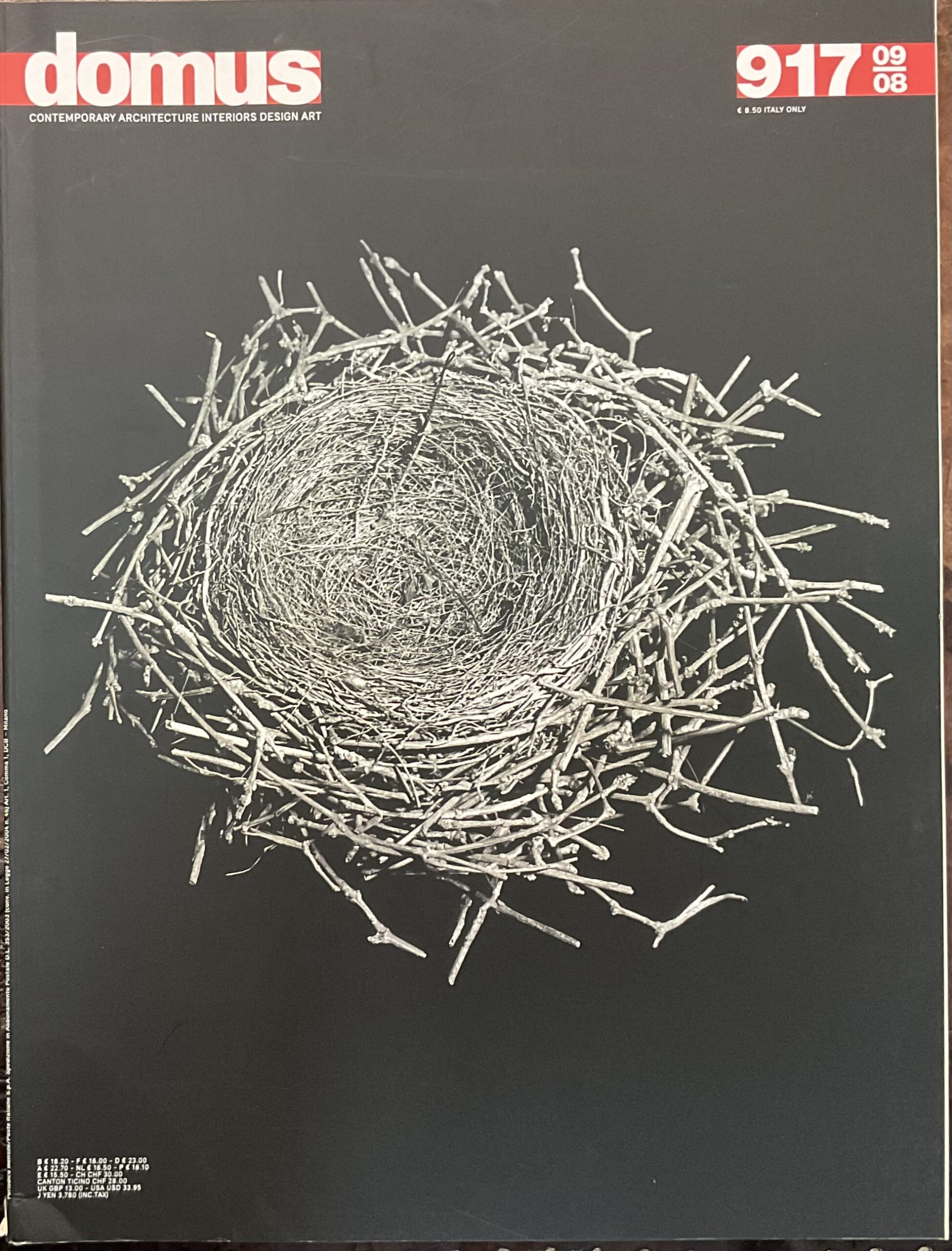 Domus. Contemporary Architecture Interiors Design Art. 917 - 09/08