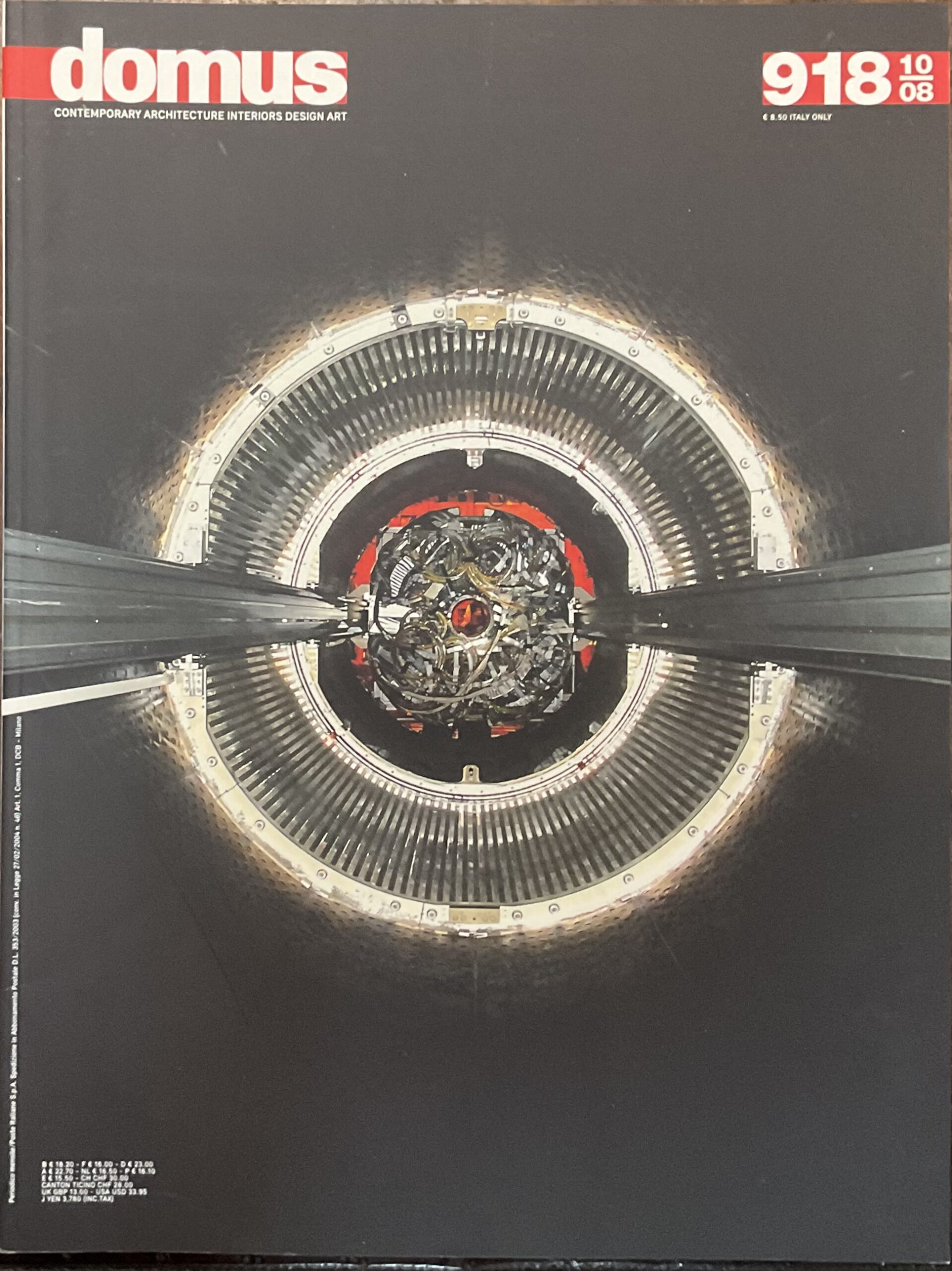 Domus. Contemporary Architecture Interiors Design Art. 918 - 10/08