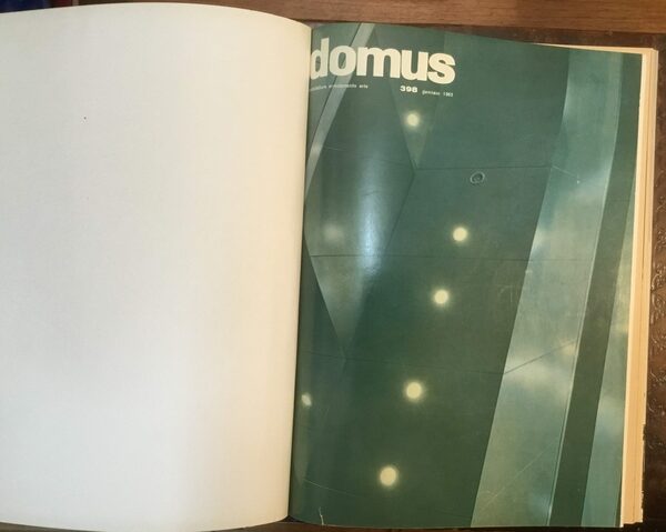 Domus rivista mensile 1963. Raccolta primo semestre. Da Gennaio (398) …