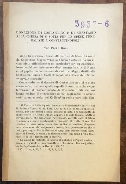 Donazione di Costantino e di Anastasio alla Chiesa di S. …