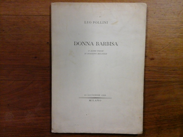 Donna Barbisa e altre poesie in dialetto milanese
