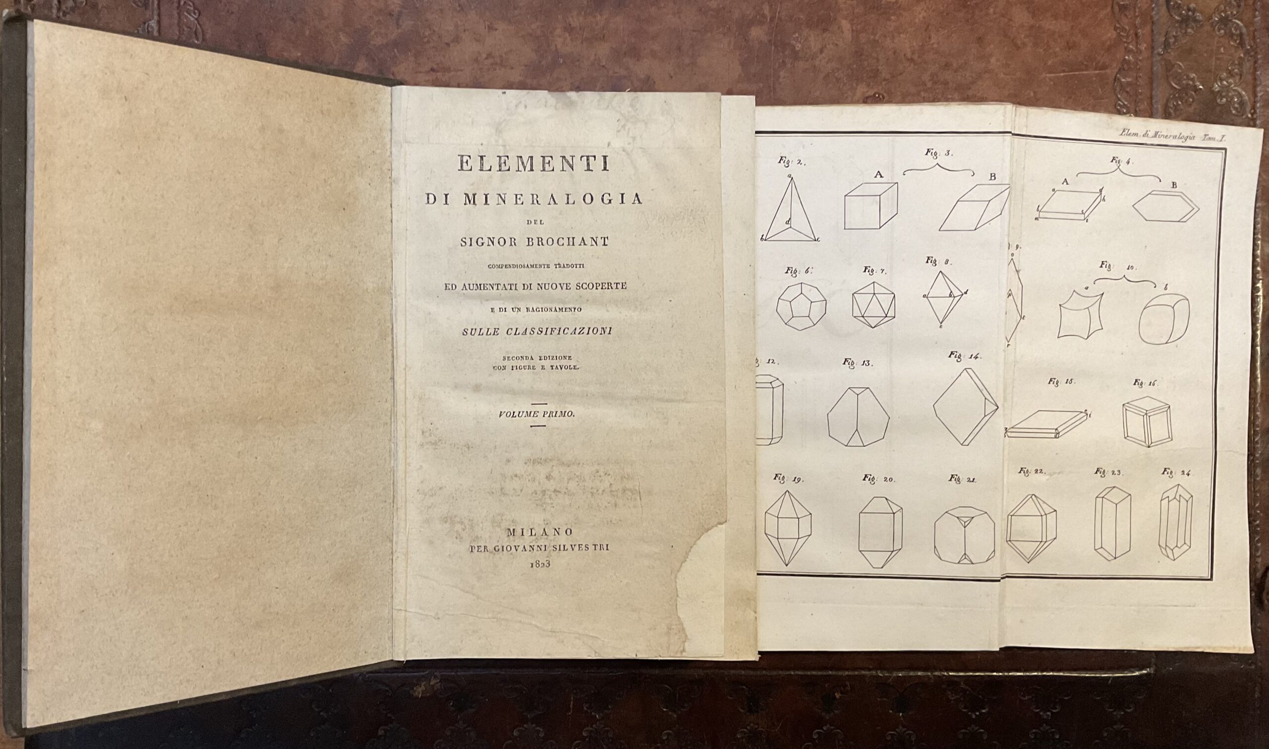 Elementi di mineralogia del Signor Brochant compendiosamente tradotti ed aumentati …