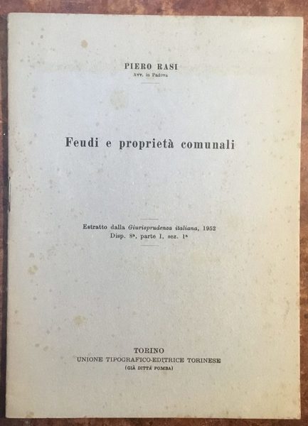 Feudi e proprietà comunali