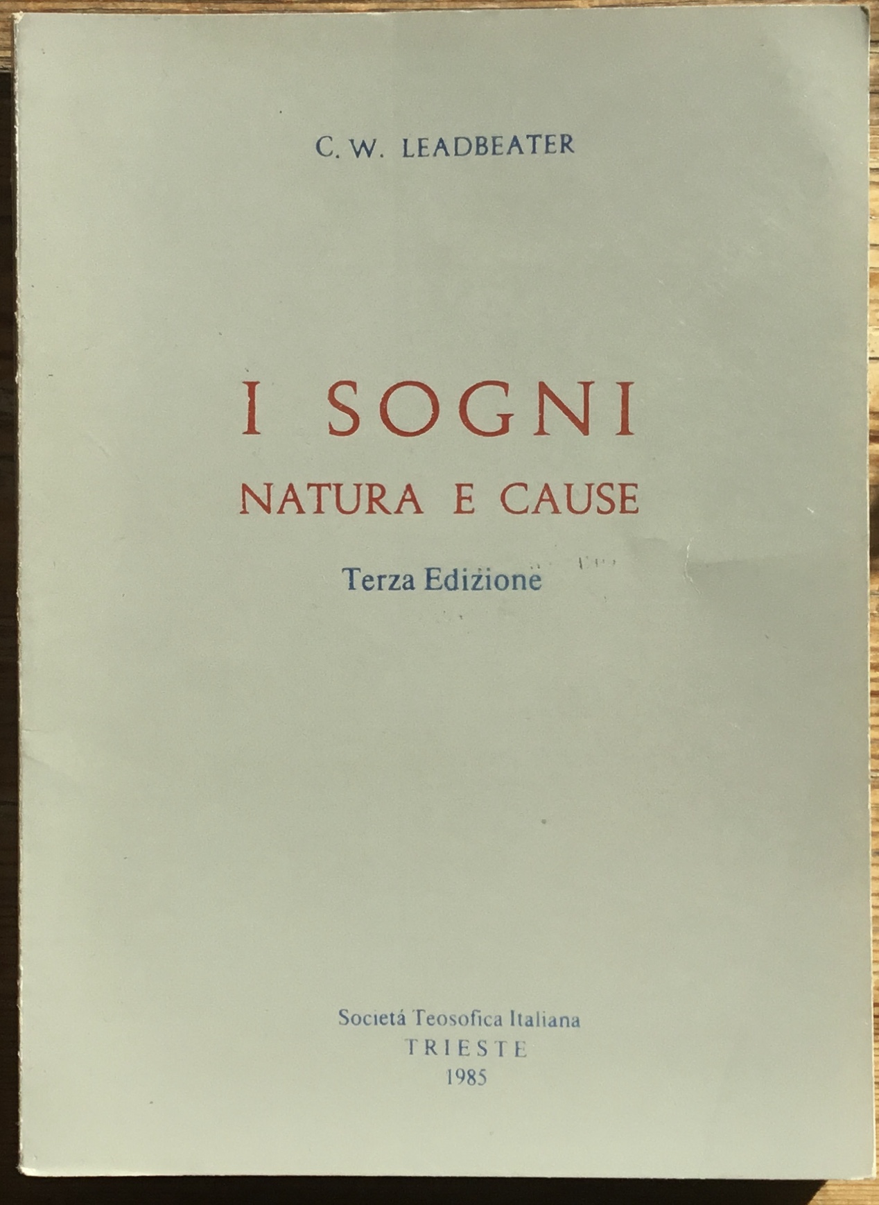 I sogni. Natura e cause