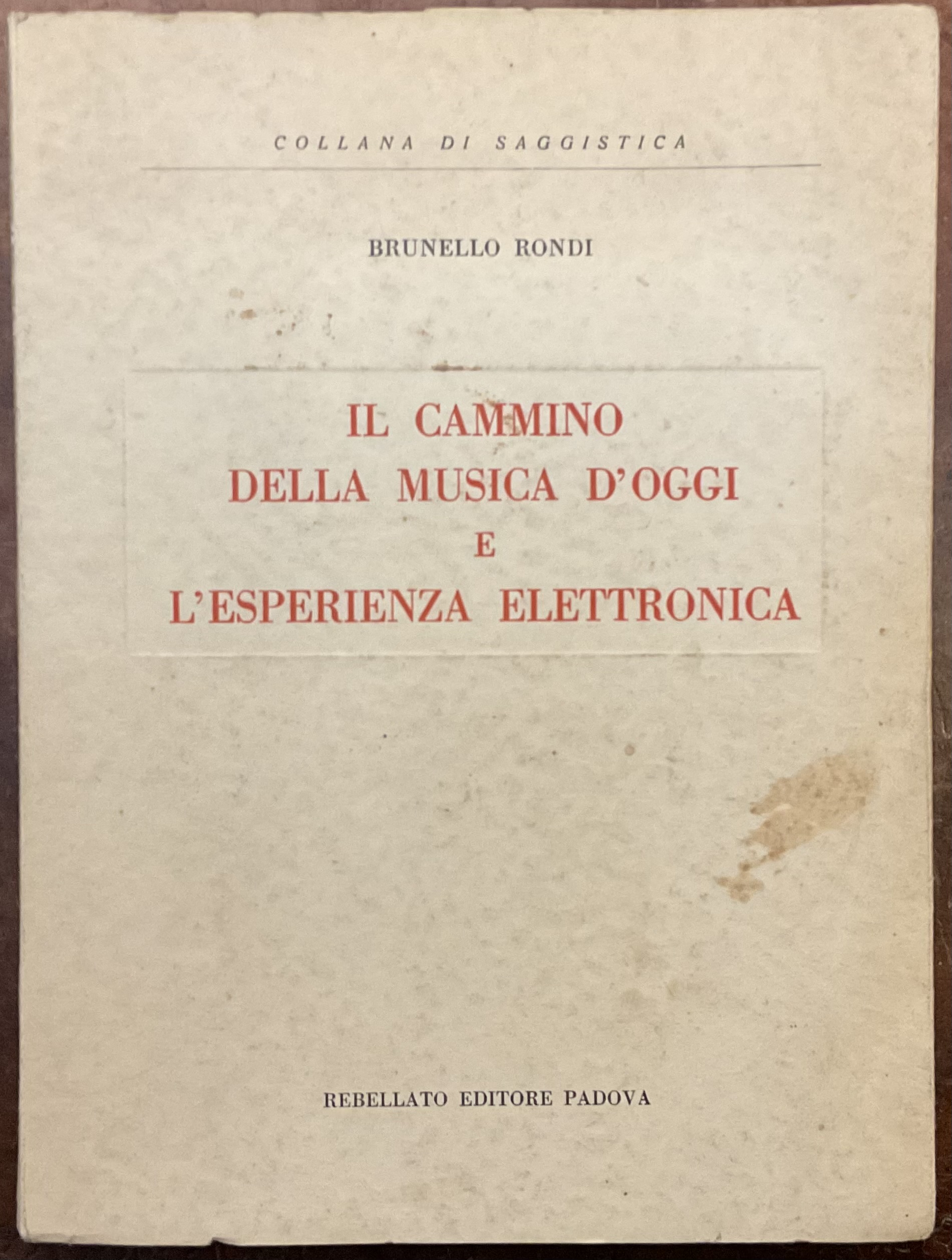 Il cammino della musica d’oggi e l’esperienza elettronica
