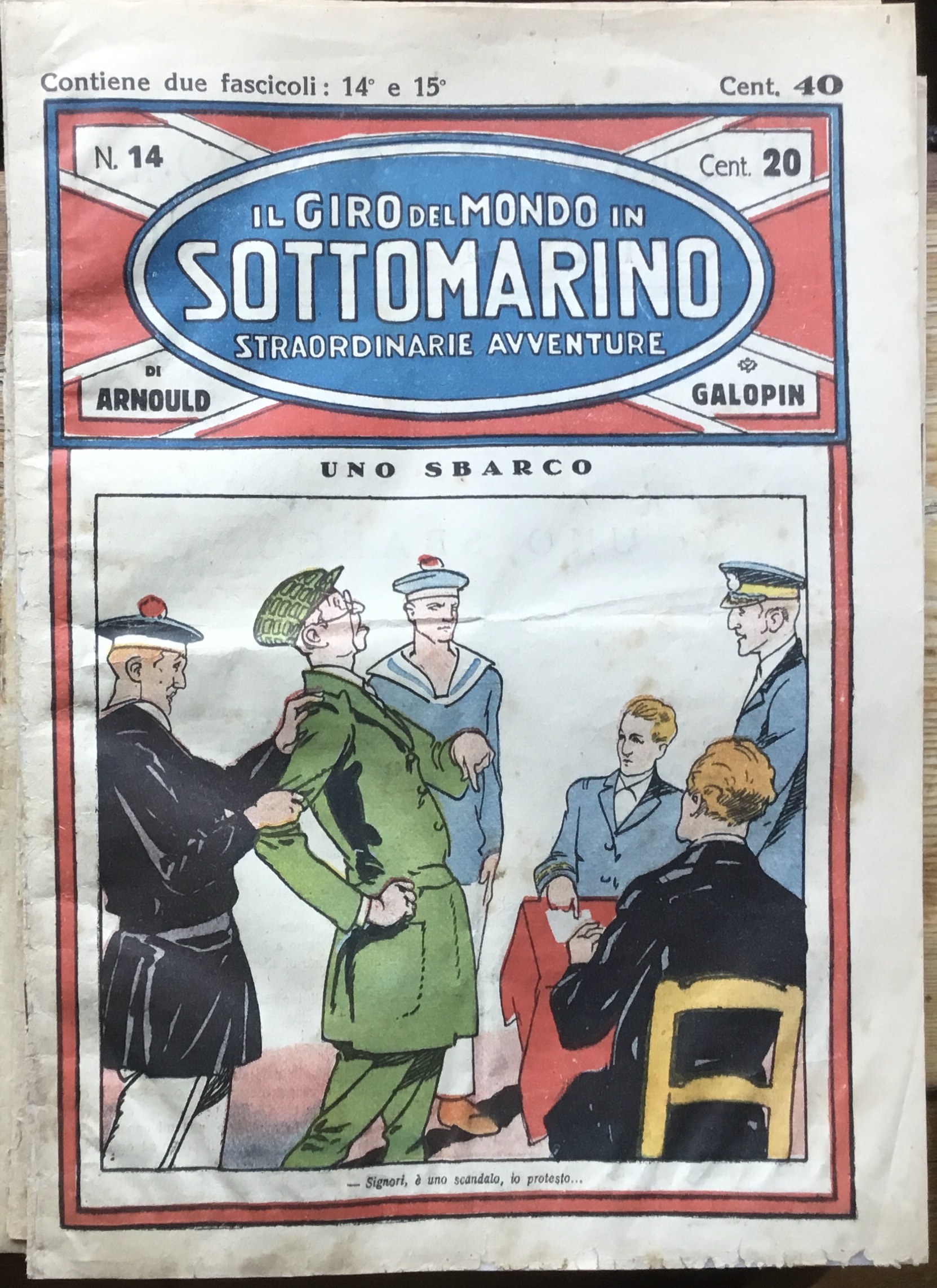 Il Giro del Mondo in Sottomarino. Straordinarie Avventure. Uno sbarco. …
