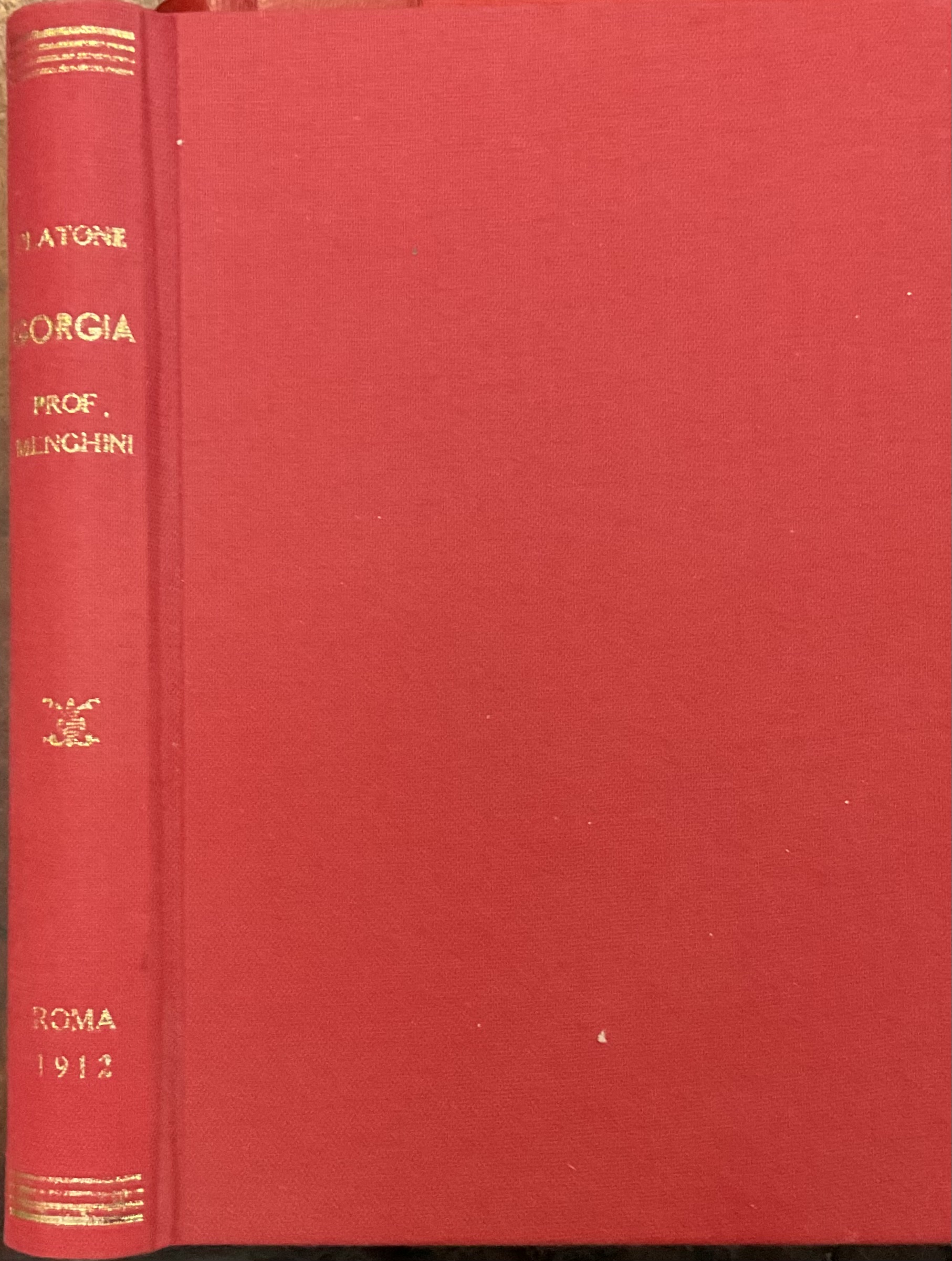 Il Gorgia (commentato dal prof. Domenico Menghini)